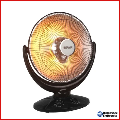 Stufetta Elettrica Basso Consumo Carbonio Riscaldatore Portatile ZEPHIR Bagno - Immagine 1 di 4