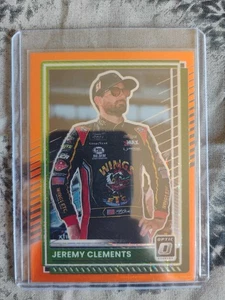 2024-25 Panini Donruss Nascar Optic Jeremy Clements Orange Velocity Prizm - Picture 1 of 2