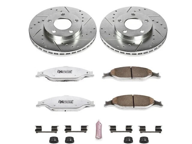 Pastilha de freio dianteiro e kit de rotor para 1999-2004 Ford Mustang 2000 2001 2002 VC461NW - Imagem 1 de 1