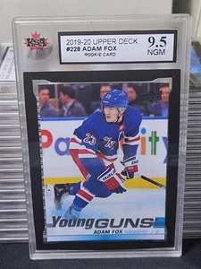 19-20 Upper Deck Adam Fox Young Guns Rookie 🚨🚨🚨 KSA 9.5 Near Gem Mint - Picture 1 of 2