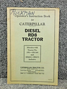 B-Ware CAT Caterpillar RD8 Planierraupe Traktor 1H 5E Betriebsanleitung - Bild 1 von 3