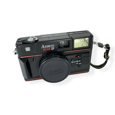 Vintage Ansco 1048 ZF 35mm Film Point & Shoot Camera 38mm Lens Flash Auto Winder - Image 1 of 4