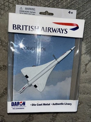 DARON BRITISH AIRWAYS CONCORDE TOY DIECAST METAL AIRLINER DAR98845 - Image 1 of 2