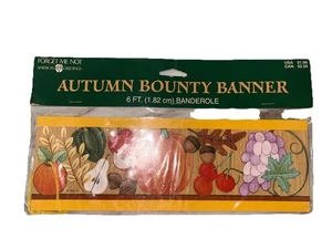 Vintage Autumn Bounty Banner von Forget Me Not American Greetings. Herbstdeko - Bild 1 von 2