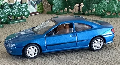 Solido ~Peugeot 406 Cupé (1997-2005) -Azul Metálico~ Escala 1:43 -Hecho en Francia Foto 1 de 4