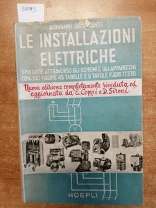 DE AMENTI, DIE ELEKTROINSTALLATIONEN 1952 HOEPLI HANDBÜCHER (3895)AUTOGR - Bild 1 von 2