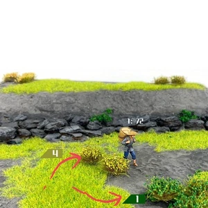 Pila de hierba verde tupida para modelos de paisaje en miniatura y dioramas - Imagen 1 de 38