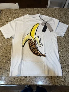 Neu mit Etikett Palm Angels Leopard Banane klassisches T-Shirt Medium PMAA001F22JER0060118 FW22 - Bild 1 von 7
