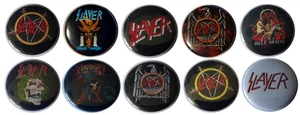 10x Slayer Buttons Thrash Metal - Bild 1 von 1
