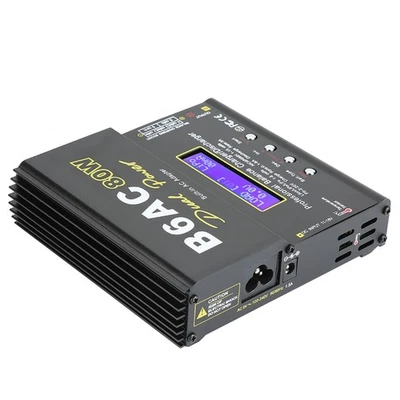 B6AC 80W Schwarz Digital LCD Balance Ladegerät Entlader Für Li-Ion Ni-NiCd - Bild 1 von 4
