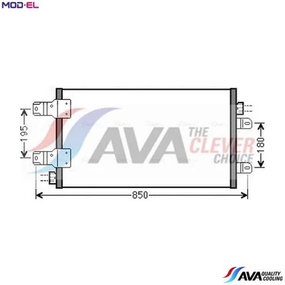 CONDENSER AIR CONDITIONING RTA5443 FOR RENAULT MASTER/II/Platform/Chassis/Van - Image 1 of 4