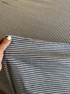 100 % Baumwolle klassisch blau weiß Nadelstreifen Wake in Cloud King Bettdecke 102 x 98 - Bild 1 von 5