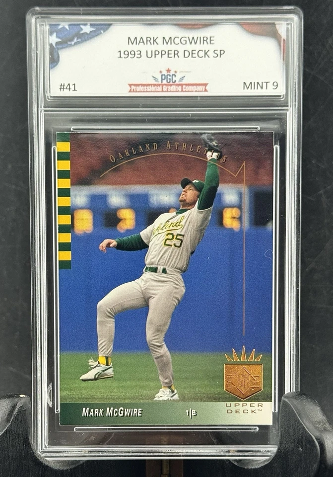1993 Mark McGwire Upper Deck SP Oakland Athletics Baseball Card Graded Mint 9 - Image 1 of 2