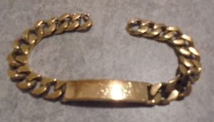 Massiv gearbeitetes Armband mit Namensplakette Name Werner goldfarbend Nr. 3689 - Bild 1 von 6