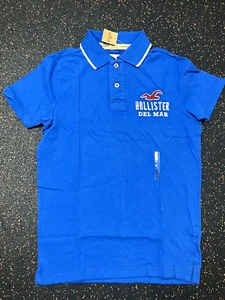 NEW Hollister Mens Collared Short Sleeve Polo Shirt Size(S) + Free Shipping - Picture 1 of 3
