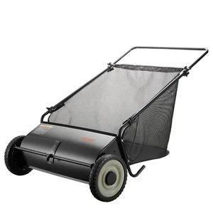 Push Lawn Sweeper, 26 Inch Leaf & Grass Collector - Picture 1 of 12