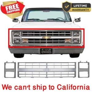 For 1985-1987 Grill & Head Light Door,Truck Silverado Suburban 86 & 88 Chevy 3PC - Picture 1 of 7
