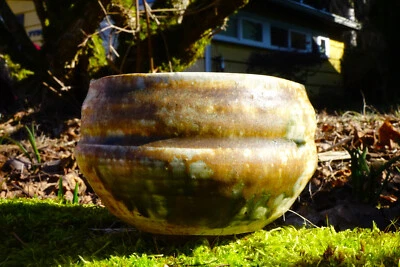 Antiguo japonés período Edo Kiseto Chawan/tazón de té con caja y sudario Foto 1 de 4