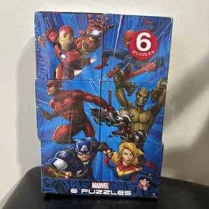 Marvel 6 Pack of Jigsaw Puzzle 48 Piece (9 inch x 10 inch) - Picture 1 of 7