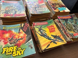 102x Vintage Commando Comics Job Lot DC Thomson War Stories In Pictures 60's 70s - Foto 1 di 16