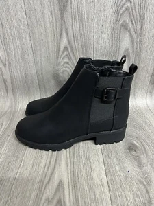 Women’s Miso Cojito Black Leather Ankle Boots Size UK 5 Brand New - Picture 1 of 5