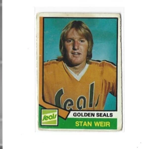 1974-75 O-Pee-Chee #355 Stan Weir RC STAIN - Picture 1 of 2