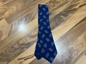 EMPORIO ARMANI ~NAVY SMALL PAISLEY DESIGN-A classic - Picture 1 of 10