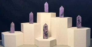Charoite Tower,Quartz Crystal, Metaphysical,Reiki,Rare,Lilac Stone,Unique gift - Picture 1 of 44