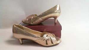Dyeable Wedding/Evening Shoes -Tracy - Champagne Gold - US 8B - UK 6 #23A292 - Picture 1 of 9
