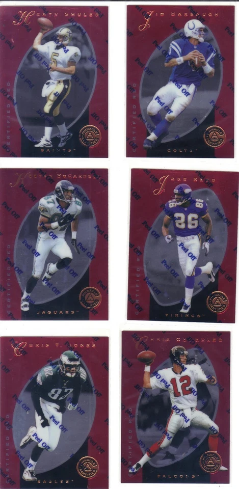 1997 PINNACLE CERTIFIED RED  FOOTBALL  (PICK YOUR CARD) complete your set - Image 1 of 1