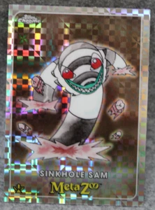 2022 MetaZoo Topps Chrome Sinkhole Sam Alt Art #128 X-fractor - Foto 1 di 2