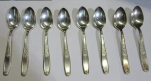 1847 Rogers Bros 1919 AMBASSADOR Silverplate TEASPOONS     8 PCS   VGC - Picture 1 of 1