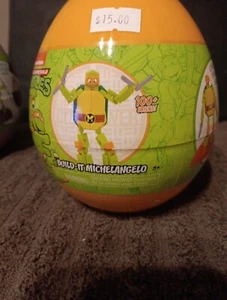 TMNT MICHELANGELO (Teenage Mutant Ninja Turtles) Nickelodeon Build-It Set- NEW - Picture 1 of 1