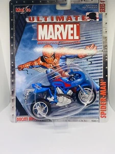 2002 - Spiderman Ducati MH900E - Marvel Motorcycle Series # 1 - Maisto - NIB - Picture 1 of 3