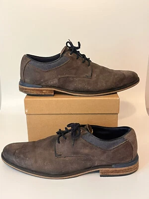 Zapatos Aldo Para Hombre Talla 10 Marrón Chocolate Gamuza Oxford Brogue Foto 1 de 4