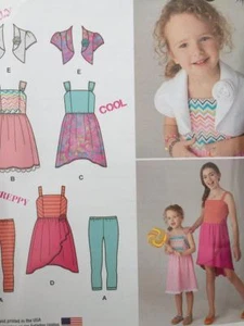 Simplicity Sewing Pattern 1436 Ladies Misses Dress Pant Bolero Size 3-6 Uncut - Picture 1 of 4