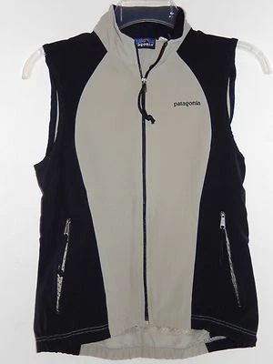 WOMENS PATAGONIA CYCLING FULL ZIP NYLON/SPANDEX THIN SOFTSHELL VEST SZ SMALL - Image 1 of 4