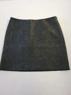 Minifalda Karen Millen acolchada negra de imitación de cuero talla 10  Foto 1 de 4