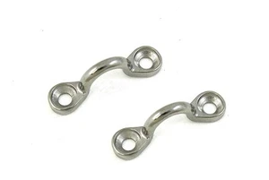 Shoreline 2 pk Stainless Steel boat eyestraps pad eye strap pair marine SL52147 - Picture 1 of 1