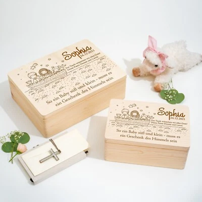 Personalisierte Erinnerungskiste zur Taufe | Erinnerungsbox | Taufgeschenk - Bild 1 von 4