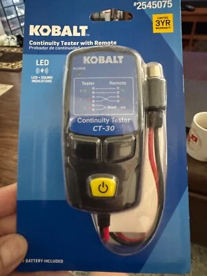 kobalt continuity tester with remote ( LED Sound Indicator s - Image 1 of 3