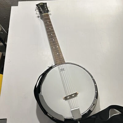 Banjitar acústica de 6 cuerdas trasera cerrada marca Rogue (guitarra banjo) Foto 1 de 4