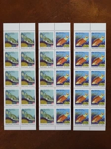 Marshall Islands Booklet Panes SC# 171a, 174a, 174b - Fish Definitives - MNH - Picture 1 of 1