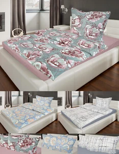 Bettwäsche Winter Biber Feinbiber Baumwolle 135x200 155x220 + 80x80 cm 2er 40x80 - Bild 1 von 7