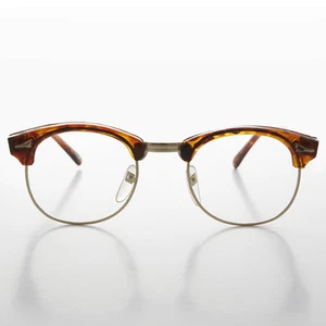 60s Retro Horn Rim Hipster Vintage Glasses Tortoise - Malcom - Picture 1 of 3