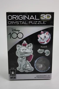 DISNEY 100 Platinum BePuzzled MARIE ARISTOCATS puzzle cristallo 3D originale NUOVO - Foto 1 di 4