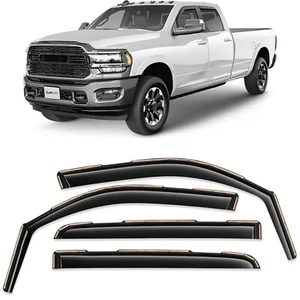 Parasoles de lluvia protectores de viento para Dodge Ram 2500/3500 2019-2025 doble cabina - Imagen 1 de 8