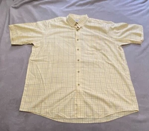LL Bean Men's Button Up Shirt Yellow Traditional Fit Size XL Regular 11A - Bild 1 von 9