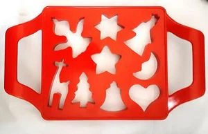 Multi Cookie Cutter w/ Handles - 9 different Christmas Designs - Sturdy Plastic - Picture 1 of 1
