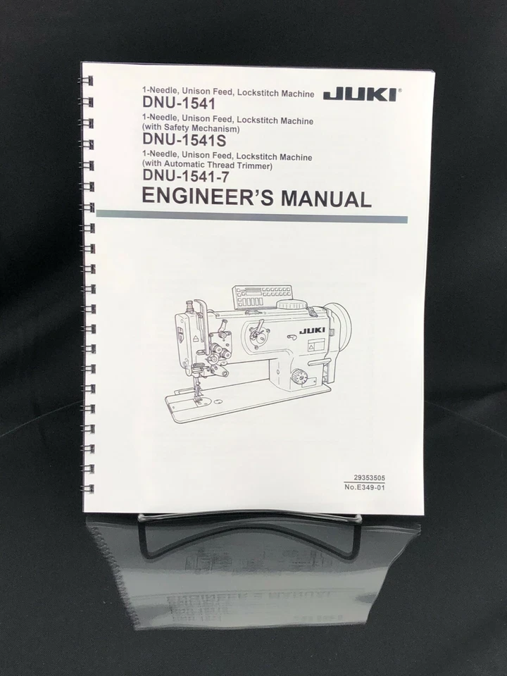 JUKI DNU-1541-7 Service Engineer Manual Coil Bound Reprint - Image 1 of 4